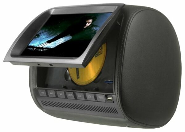 Подголовник с монит. и DVD ACV AVM609T серый (TOUCH SCREEN)