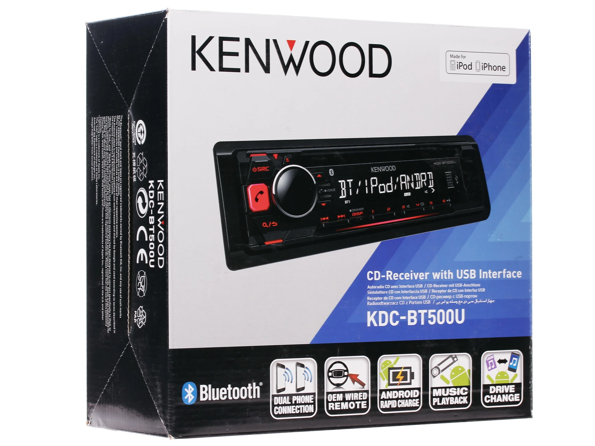 Автомагнитола KENWOOD KDC-BT500U