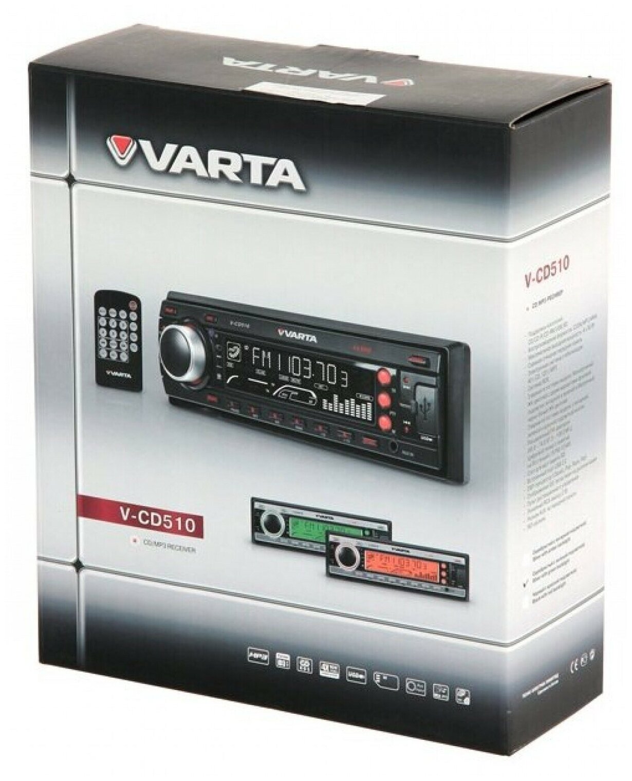 Автомагнитола VARTA V-CD510(черный)