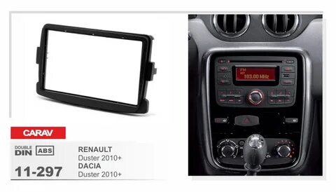 Рамка CARAV 11-297 (2-DIN монтажная рамка для а/м RENAULT Duster
2010+; Logan, Symbol 2013+; Sandero 2012+; Trafic 2014+; Kaptur 2016+
/ DACIA Duster, Sandero 2013+; Logan, Dokker, Lodgy 2012+; LADA