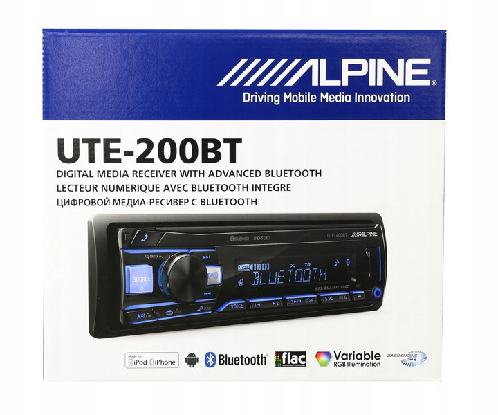 Автомагнитола ALPINE UTE-200BT