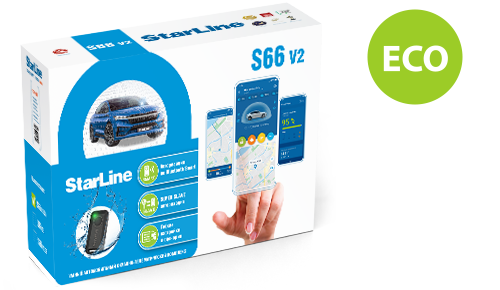 Автосигнализация STARLINE S66BTv2 ECO GSM (2CAN+4LIN) 2SIM