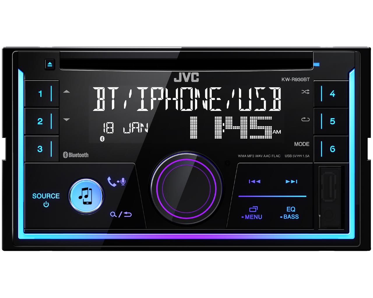 Автомагнитола JVC KW-R930BT 2DIN