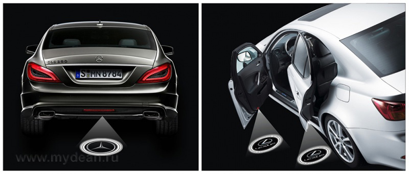 Подсветка в дверь MyDean CLL-013 с логотипом Mazda