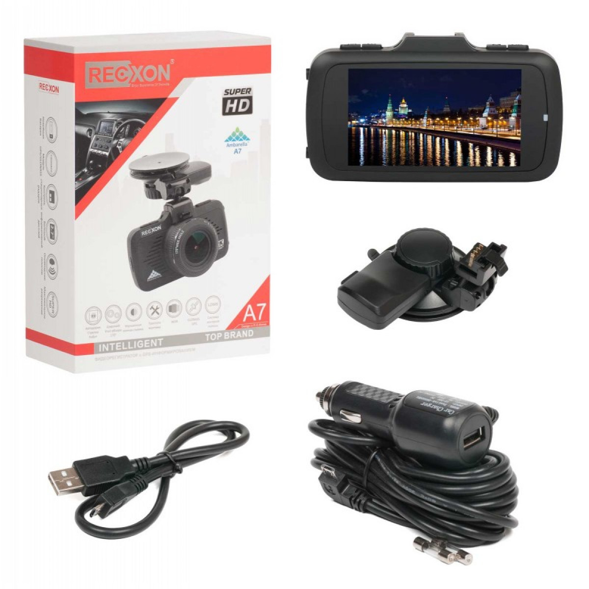 Видеорегистратор RECXON A7 GPS/GLONASS