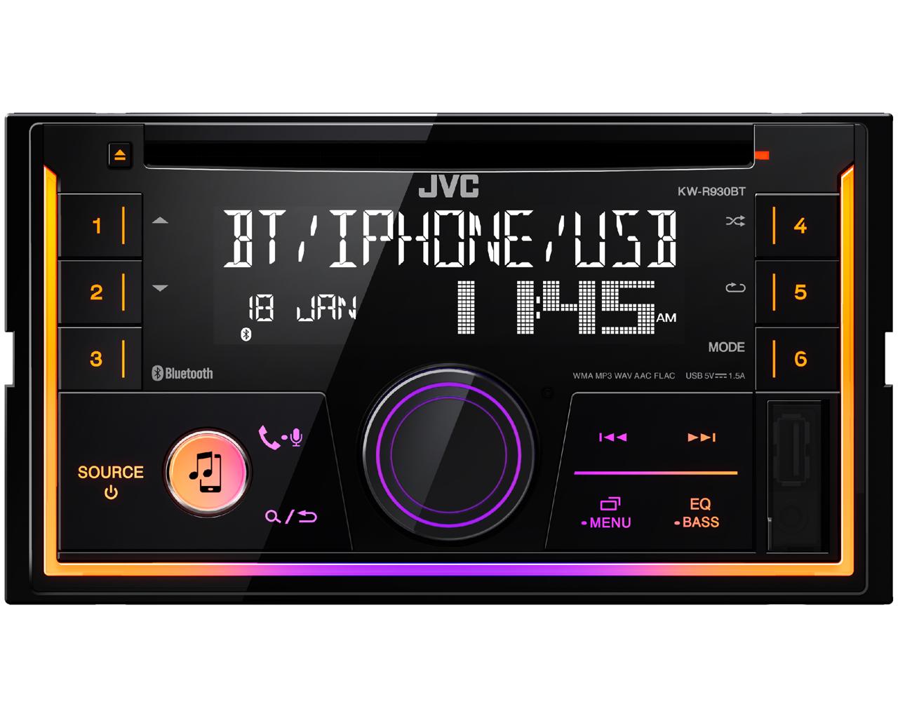 Автомагнитола JVC KW-R930BT 2DIN