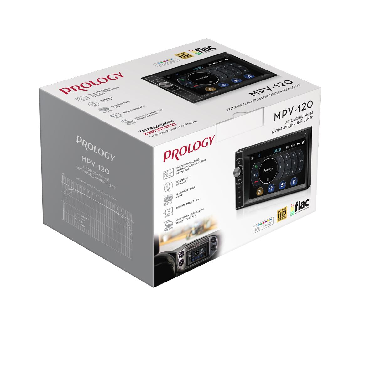 Автомагнитола PROLOGY MPV-120 2DIN