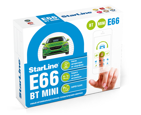 Автосигнализация STARLINE E66 BT MINI