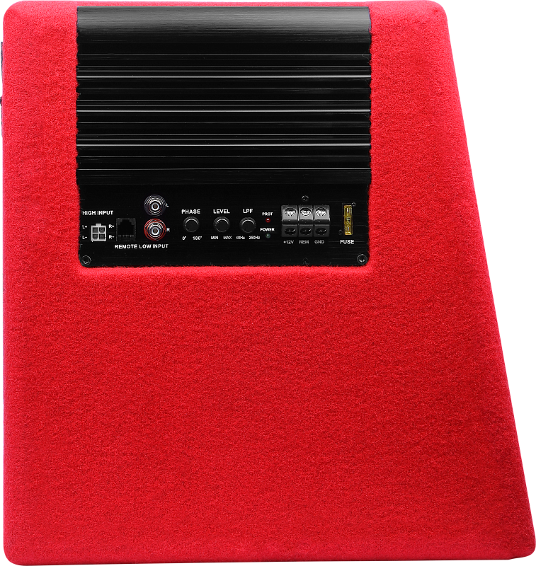 Сабвуфер УРАЛ АС-У12А КРАСНЫЙ