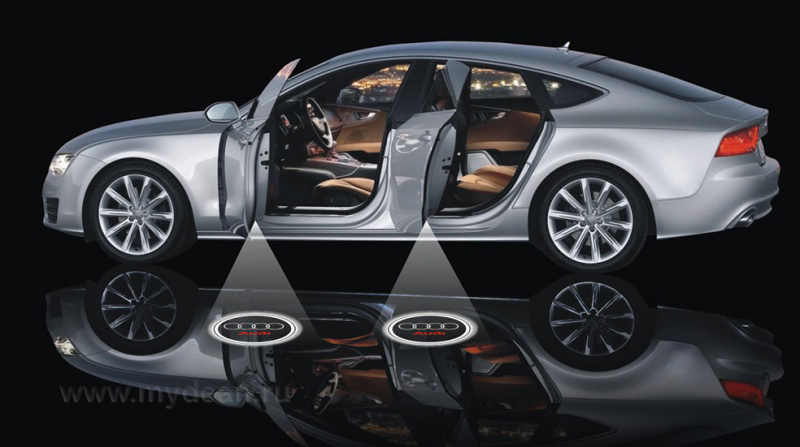Подсветка в дверь MyDean CLL-013 с логотипом Mazda