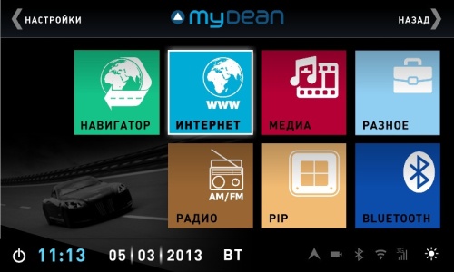 Автомагнитола штатная MyDean 3035 для Toyota Highlander
