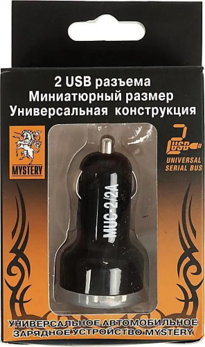 Разветвитель авто-прикуривателя MYSTERY MUC-2K