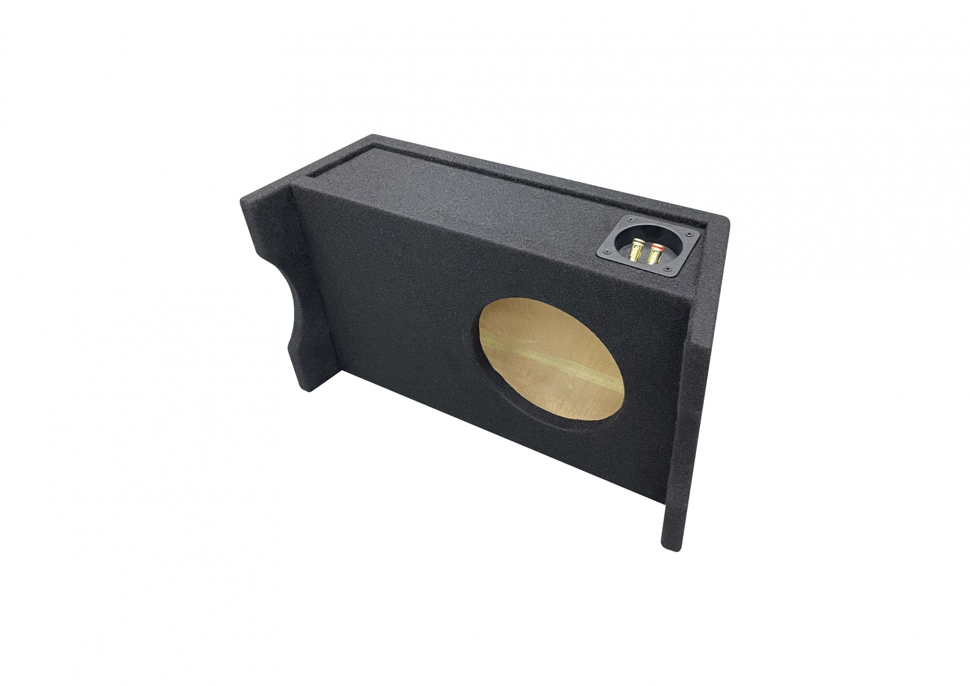 Короб для 8" B8-1.F18-1.C-BK.SLIM, закрытый, 14  литров с терминалом в карпете. Внешние размеры: 515 х 300 х 200 мм