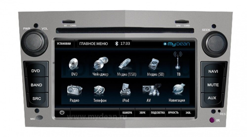 Автомагнитола штатная MyDean 7148 для Opel Astra H (black)