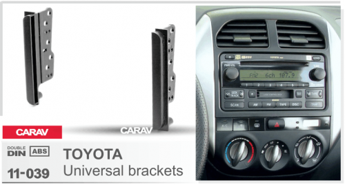 Рамка CARAV 11-039 (2 DIN универс.заглушки для a/м Toyota)