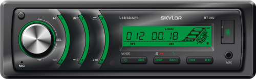 Автомагнитола SKYLOR BT-350 green