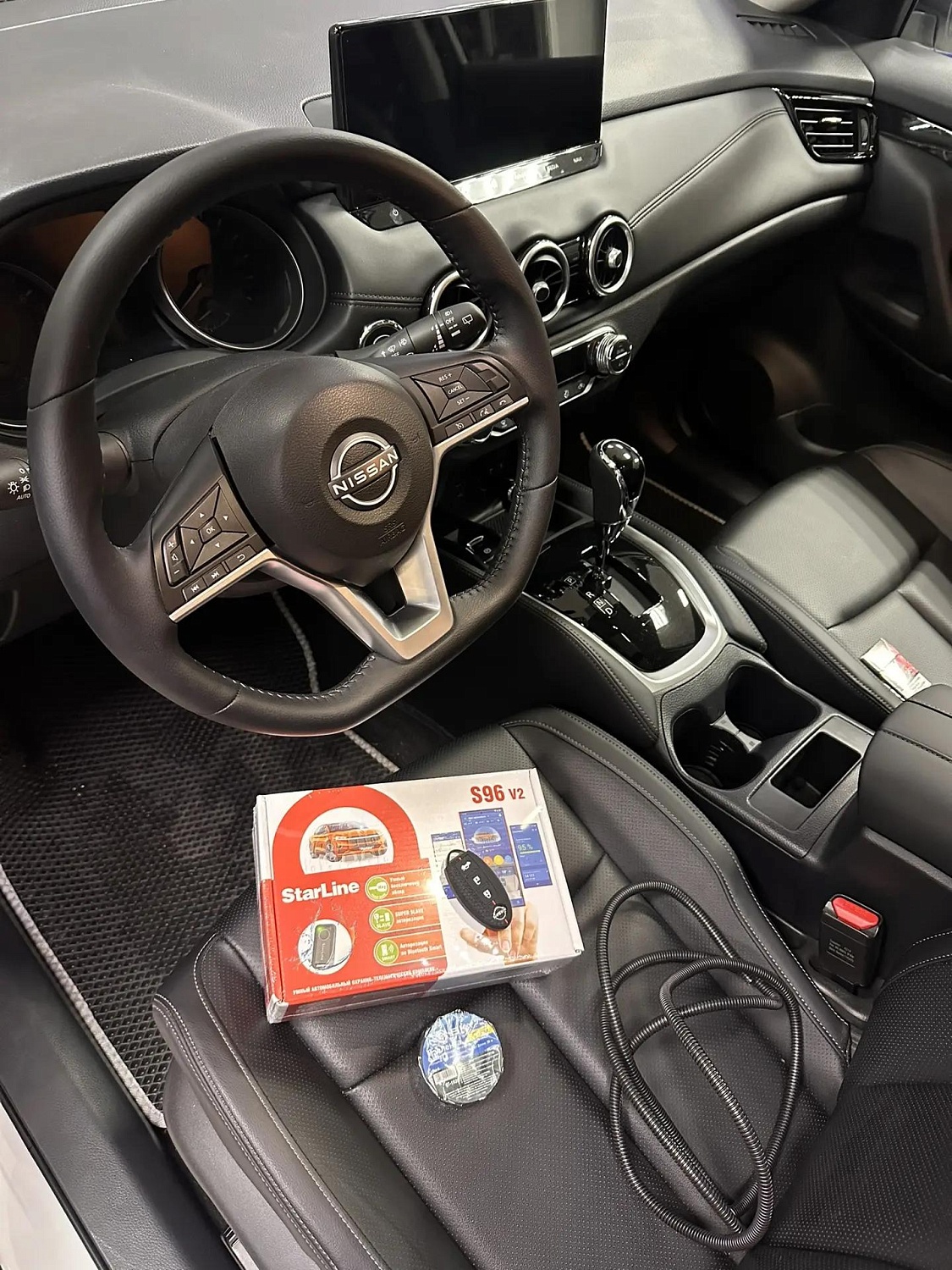 Установка сигнализации STARLINE S96 BTv2 GSM на Nissan X-Trail