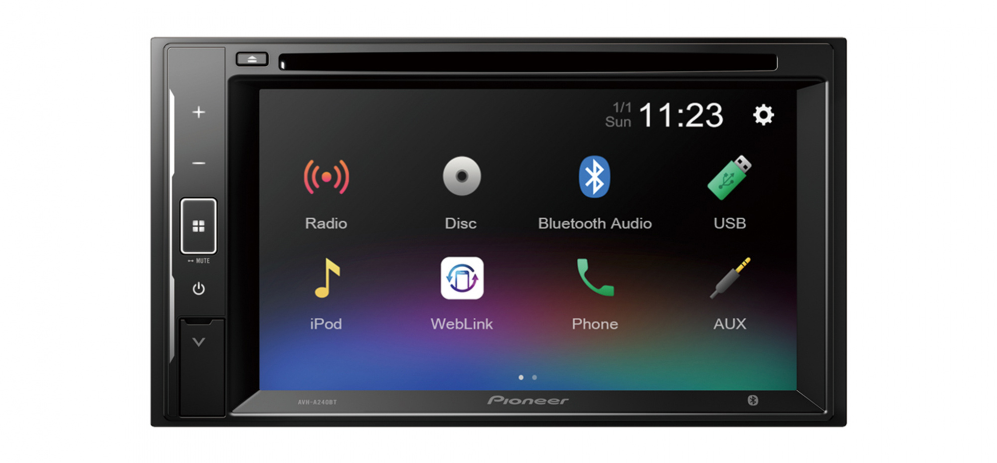 Автомагнитола PIONEER AVH-A240BT 2DIN